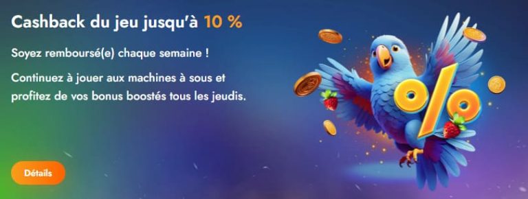 Martin Casino cashback