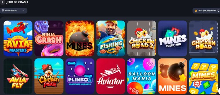 Martin Casino jeux crash