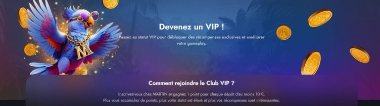 Martin Casino programme VIP
